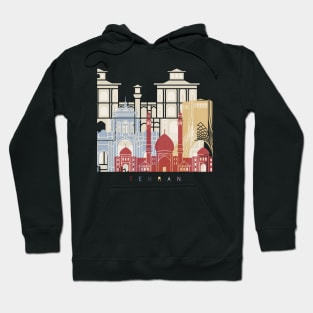 Tehran skyline poster Hoodie